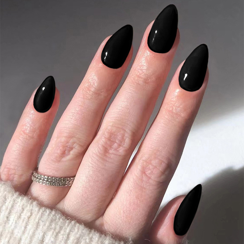 Nail Art Full Color - 24pcs Solid Color False Nails Sets