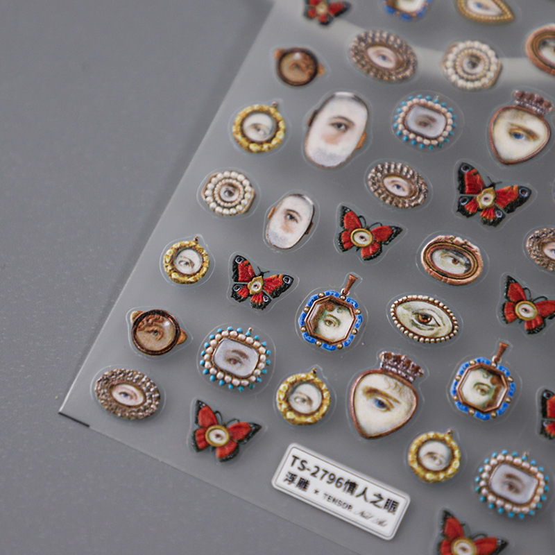 1pcs 5D Embossed Halloween Mix - Nail Art Zelda ulasan dan harga