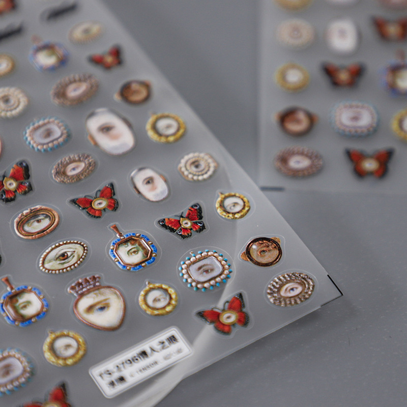 1pcs 5D Embossed Halloween Mix - Nail Art Zelda ulasan dan harga