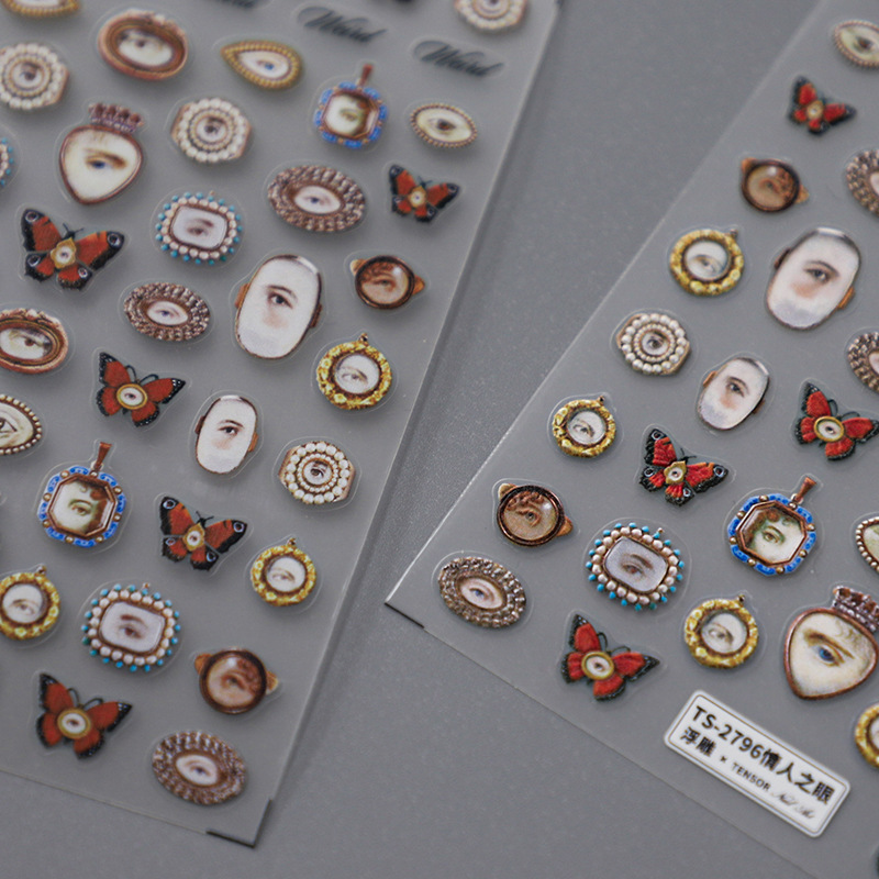 1pcs 5D Embossed Halloween Mix - Nail Art Zelda ulasan dan harga