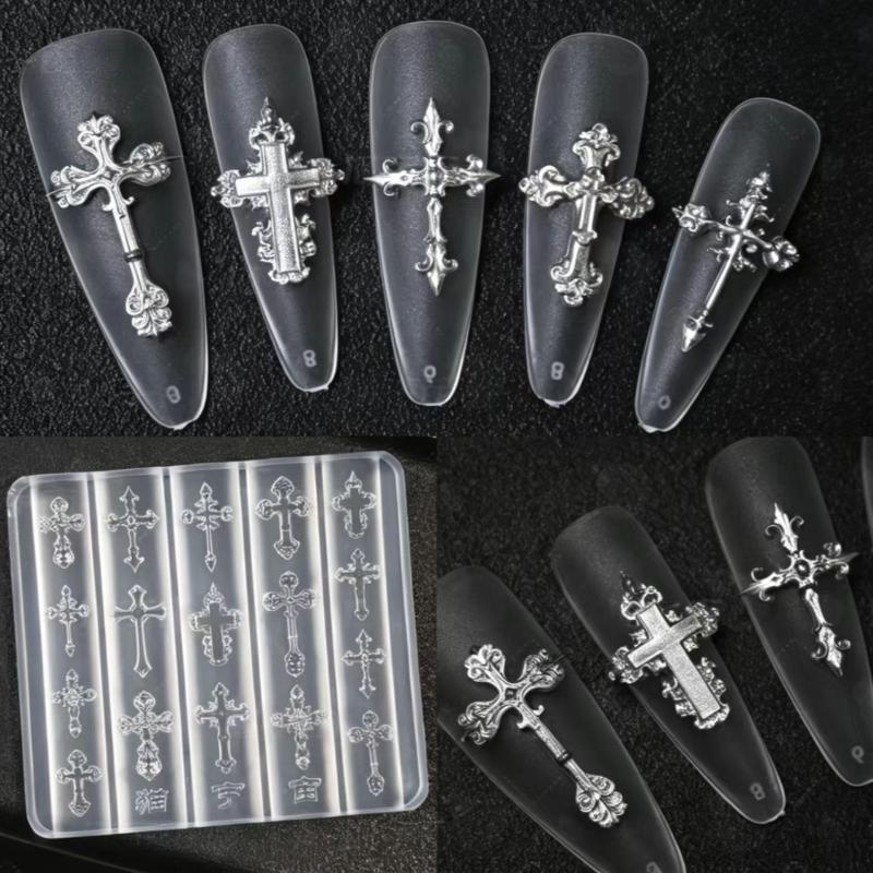 1Pcs Transparent Silicone DIY  - Nail Art Gothic ulasan dan harga