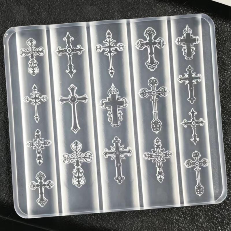 1Pcs Transparent Silicone DIY  - Nail Art Gothic ulasan dan harga