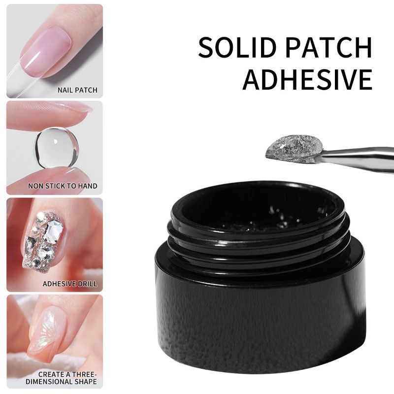 3pcs/set Solid Nail Tips Gel S - Nail Art Full Color ulasan dan harga
