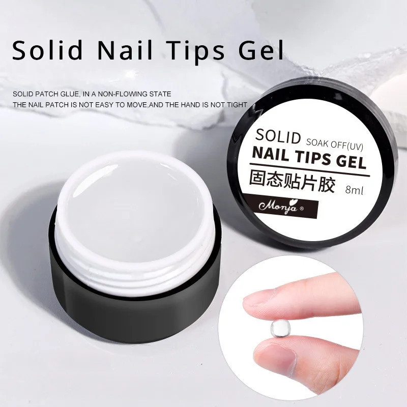 3pcs/set Solid Nail Tips Gel S - Nail Art Full Color ulasan dan harga