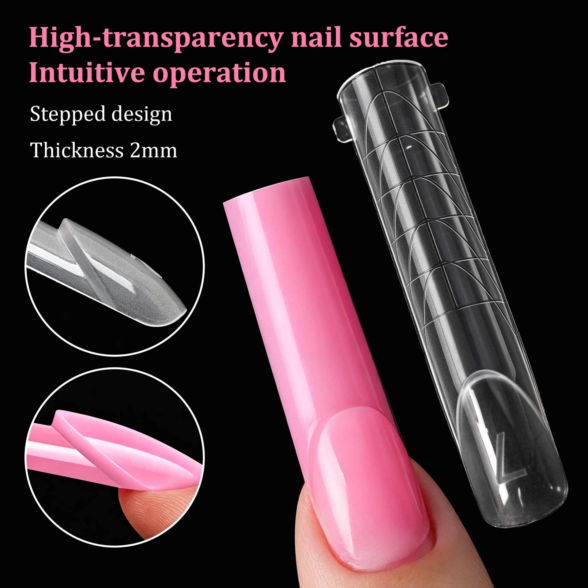 140pcs Flat Edge Nail Extensio - Nail Art Denim ulasan dan harga