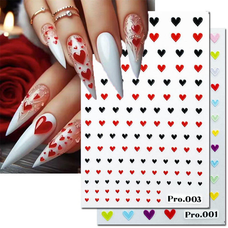 5d Embossed Nail Art Stickers  - Nail Art Valentines Day ulasan dan harga