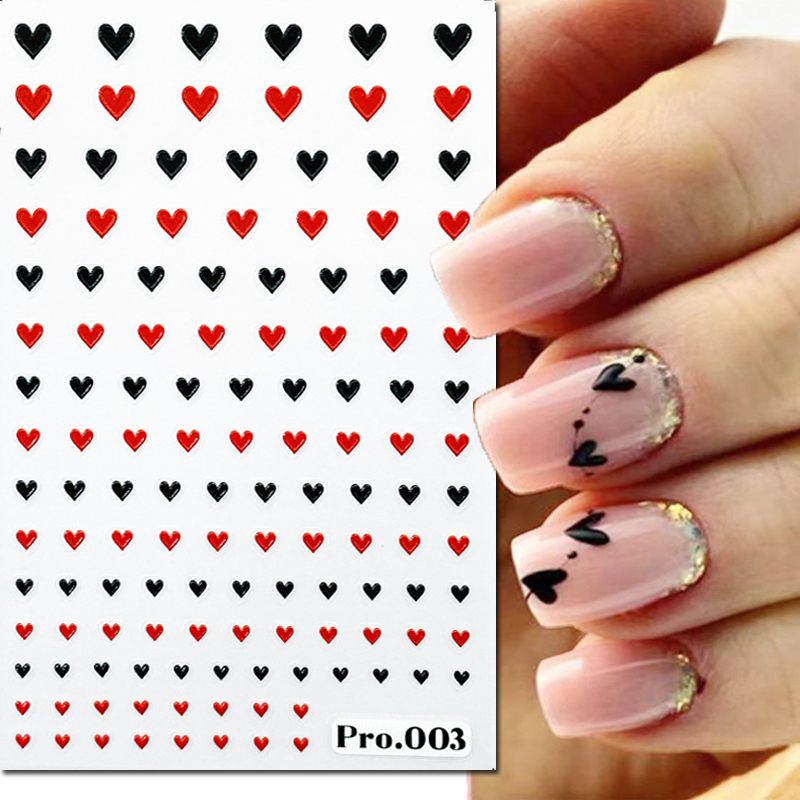 5d Embossed Nail Art Stickers  - Nail Art Valentines Day ulasan dan harga