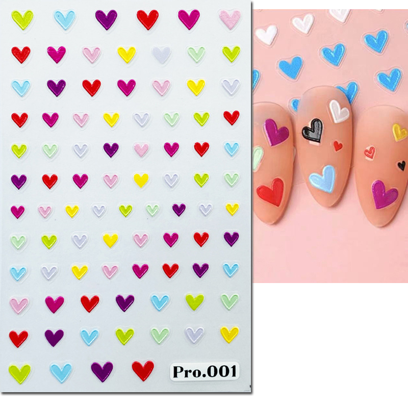 5d Embossed Nail Art Stickers  - Nail Art Valentines Day ulasan dan harga