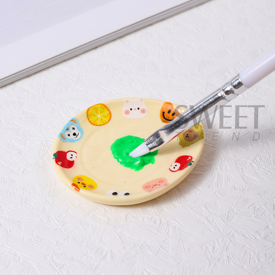 2pcs Cartoon Cat Color Palette - Nail Art Full Color ulasan dan harga