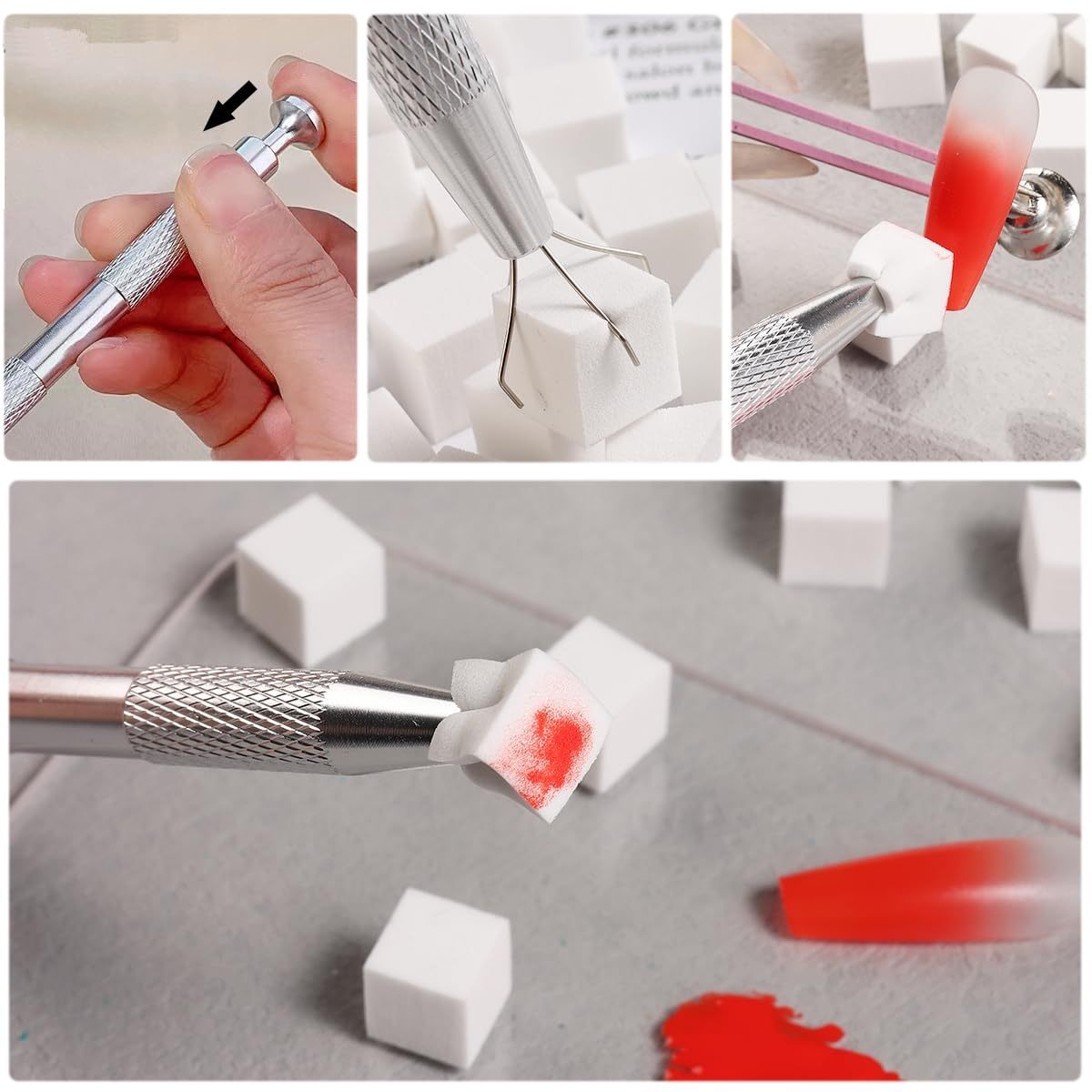 1/50/100Pcs Square Nail Art Sp - Nail Art Full Color ulasan dan harga