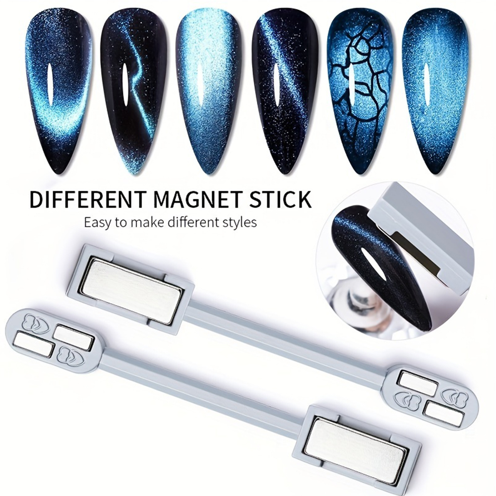 1/2Pcs Cat Eye Magnet Set for  - Nail Art Full Color ulasan dan harga