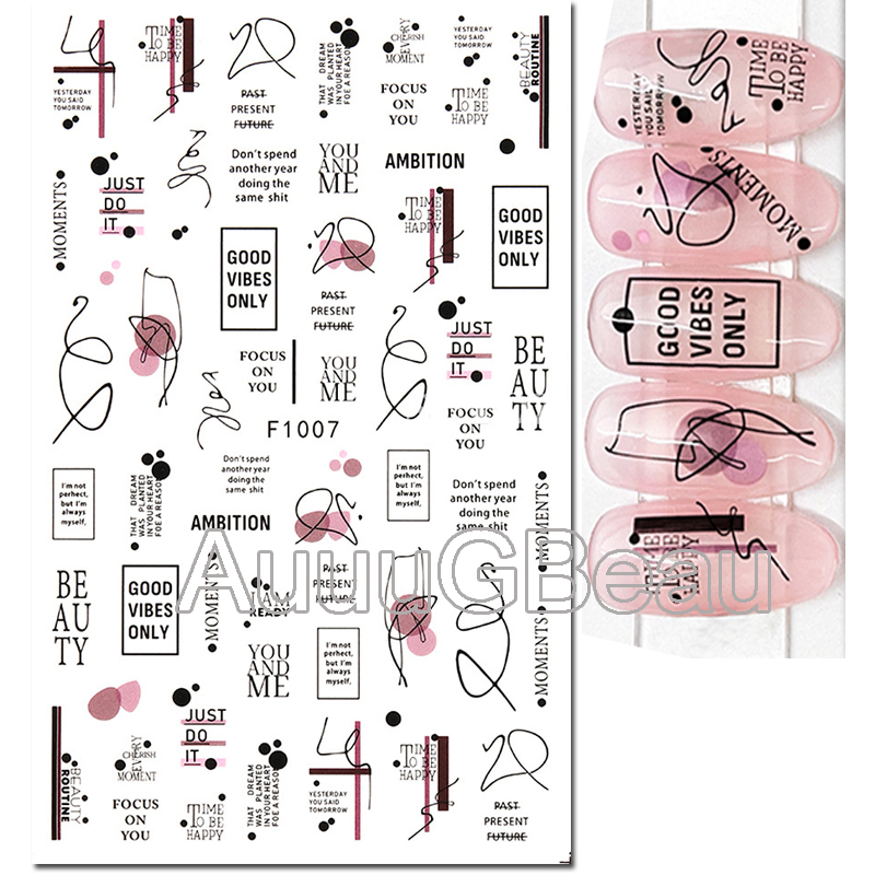 3d Nail Art Decals Valentine D - Nail Art Valentines Day ulasan dan harga