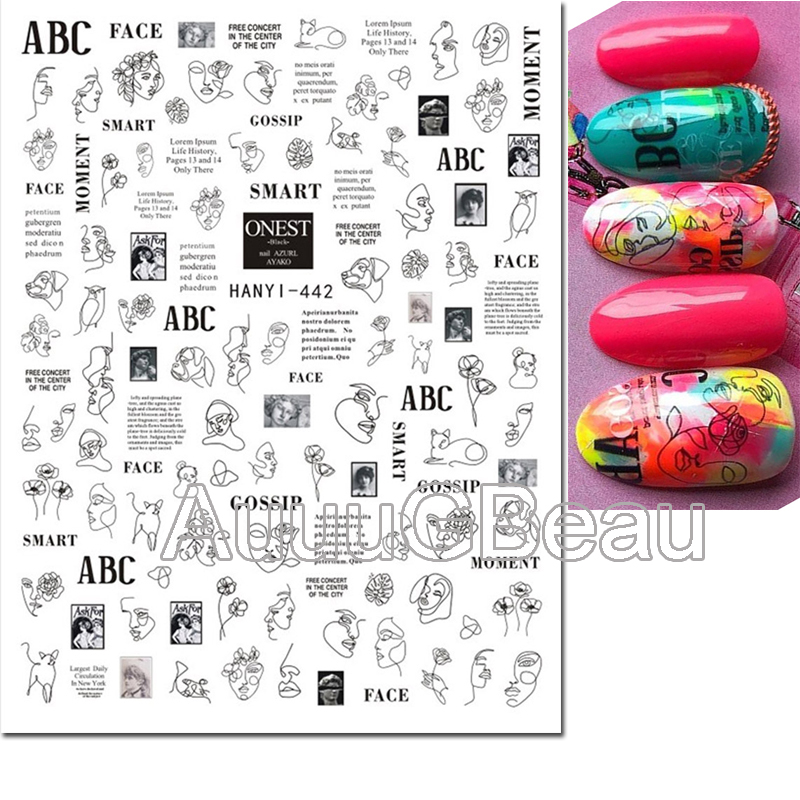 3d Nail Art Decals Valentine D - Nail Art Valentines Day ulasan dan harga