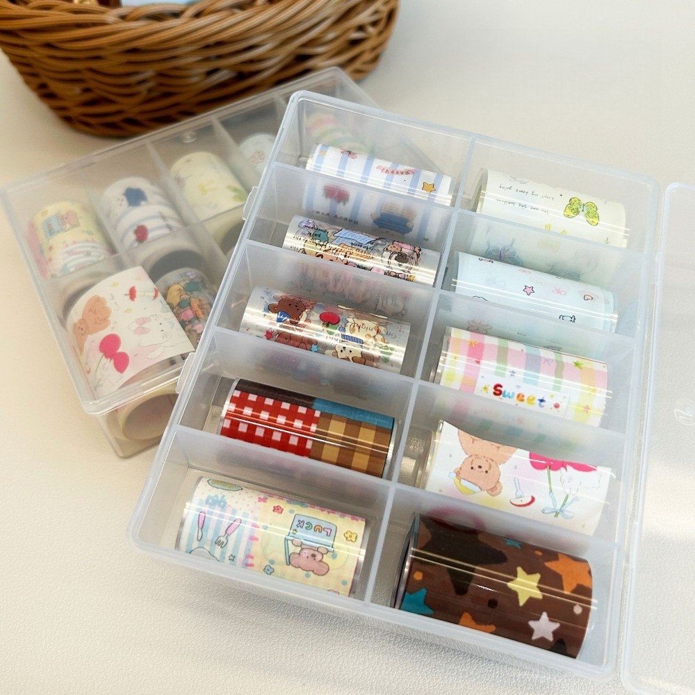 10Rolls Colorful Nail Foils Tr - Nail Art Denim ulasan dan harga