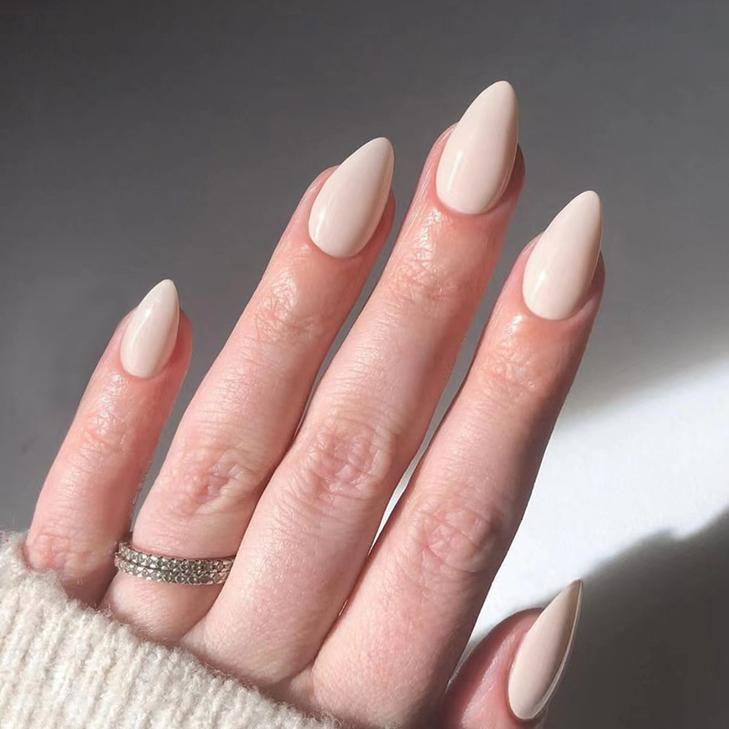 24pcs Solid Color False Nails  - Nail Art Full Color ulasan dan harga