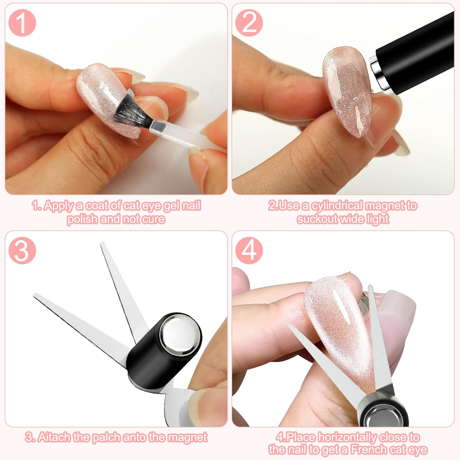 Double Headed Nails Magnet Fre - Nail Art Full Color ulasan dan harga