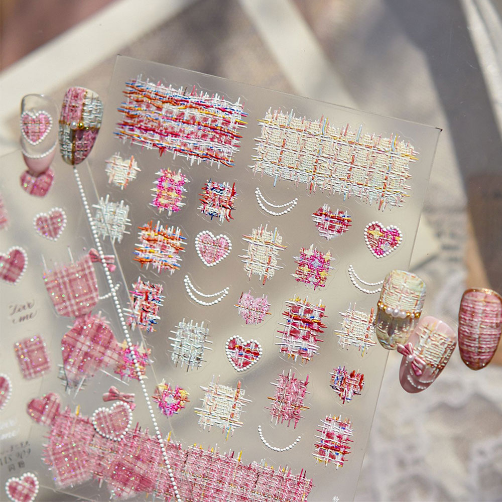 1pcs 5D Relief Love Hear Bow N - Nail Art Valentines Day ulasan dan harga