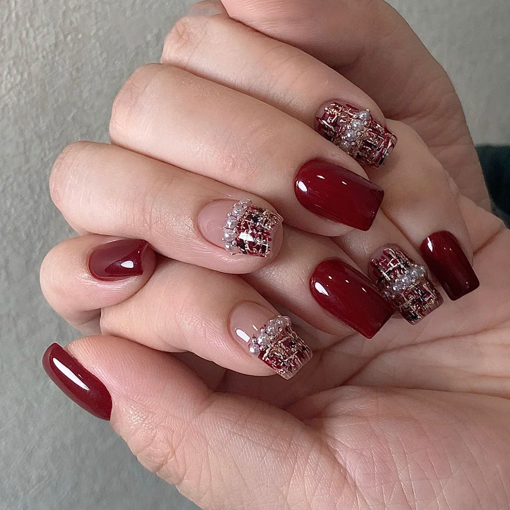 1pcs 5D Relief Love Hear Bow N - Nail Art Valentines Day ulasan dan harga