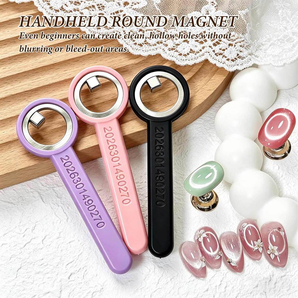 Ring-shaped Cat Eye Nail Tools - Nail Art Full Color ulasan dan harga