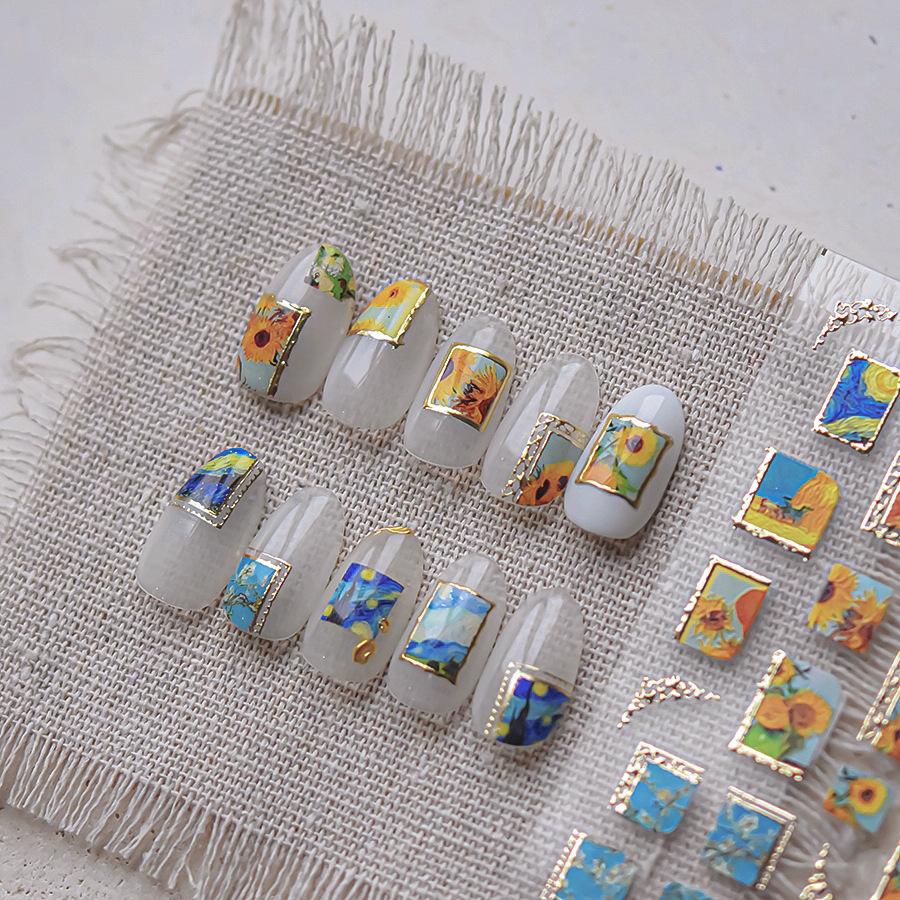Retro Oil Painting Hot Stampin - Nail Art Zelda ulasan dan harga