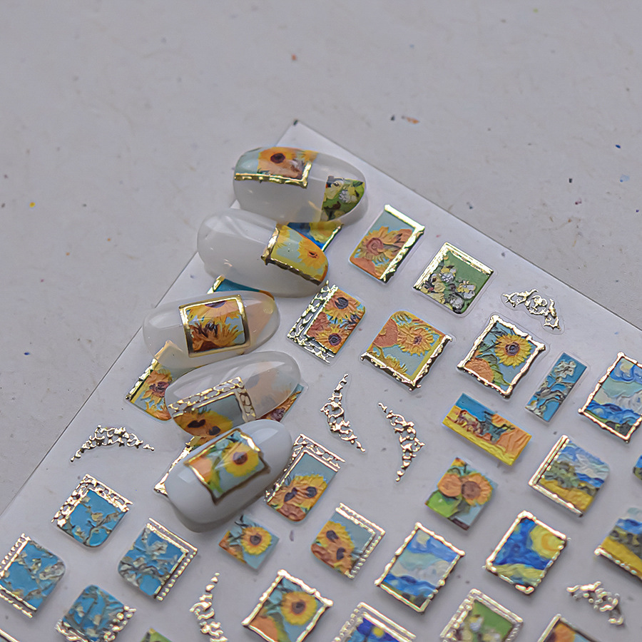 Retro Oil Painting Hot Stampin - Nail Art Zelda ulasan dan harga