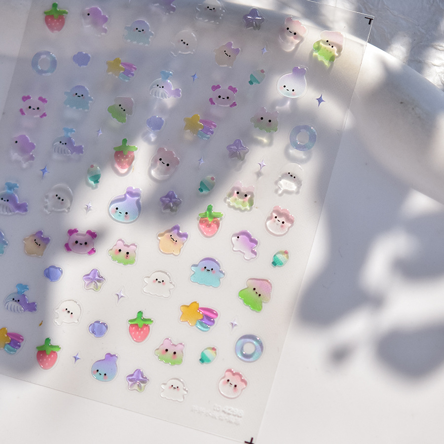 1PCS 5D Embossed  Nail Sticker - Nail Art Zelda ulasan dan harga