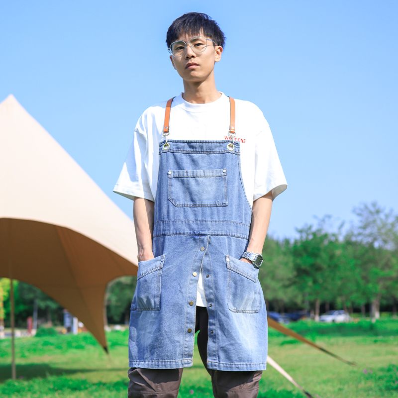 Cowboy Apron Home Kitchen Fash - Nail Art Denim ulasan dan harga
