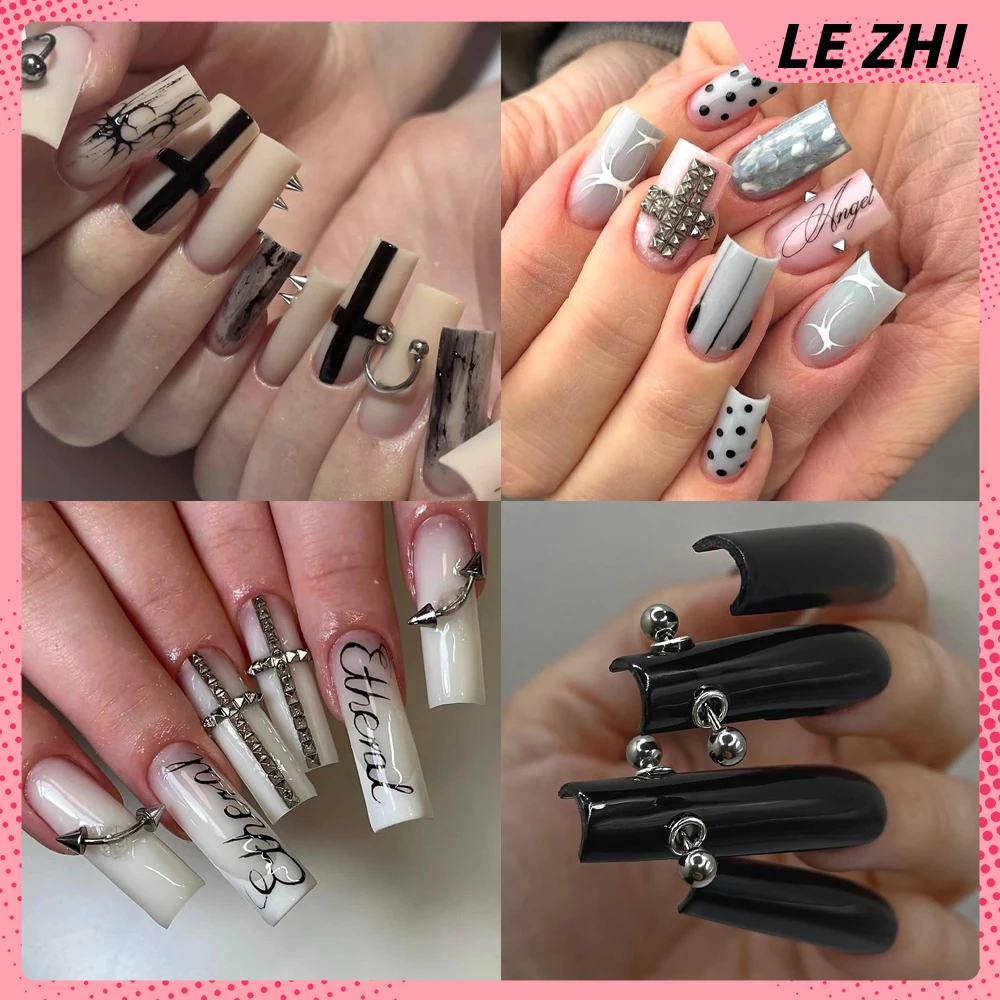Y2K Spice Girls 10Pcs Handmade - Nail Art Gothic ulasan dan harga