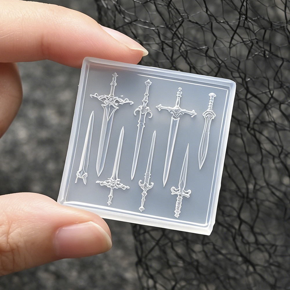 1Pc Mini Sword Nail Mold Medie - Nail Art Gothic ulasan dan harga