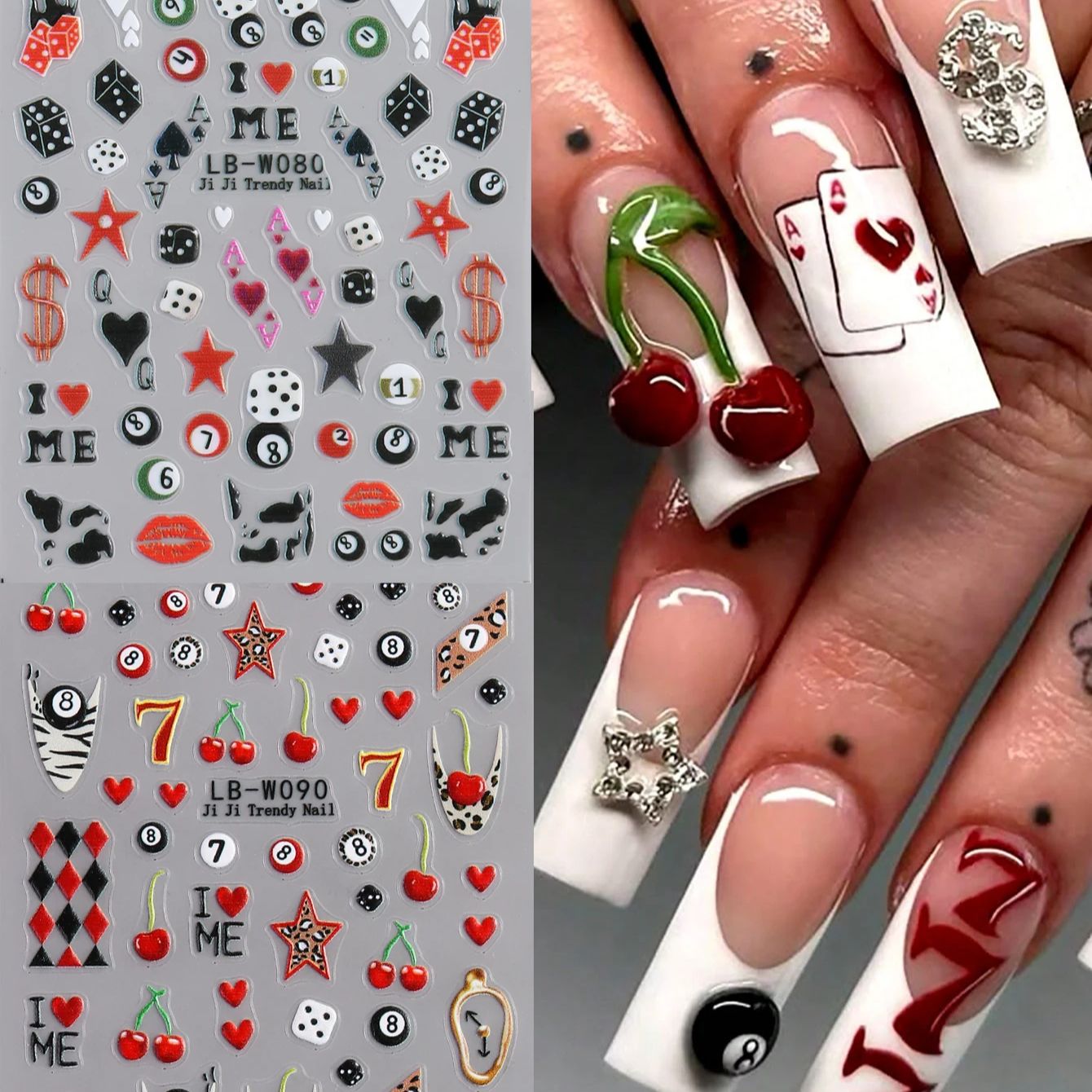 Billiard 8-Ball & Number 7 Sel - Nail Art Zelda ulasan dan harga