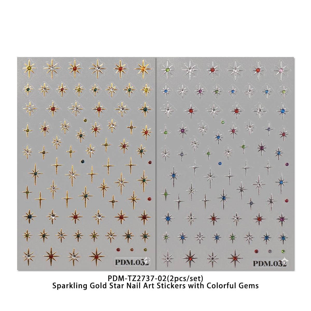 Gold Silver Starburst Nail Art - Nail Art Ramadan ulasan dan harga